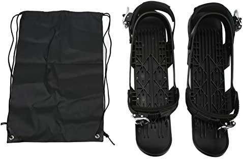 RiToEasysports Ski-Skates, Größenverstellbare Bindung, Mini-Skischuhe, Outdoor-Mini-Snowboard-Skischuhe für Waldwege
