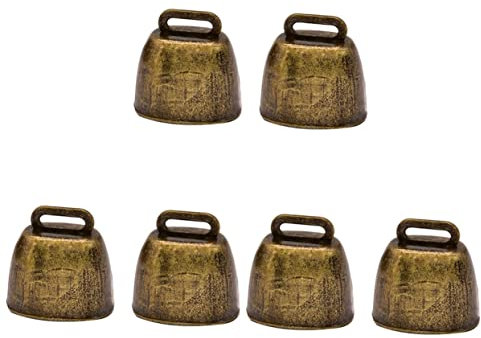 STOBOK 3 Sets Outdoor-sportspiel Verwenden Sie Bronzene Kuhglocken Krachmacher Rufglocken Mit Griff Für Hochzeit Geburtstagsfeier 2 Stück * 3