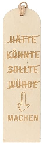 Spruchreif | Lesezeichen aus Holz mit Gravur und Lederband | Hölzernes Lesezeichen | Geschenke für Buchliebhaber | Bücherwurm | Lesezeichen mit Gravur | Lesezeichen mit Spruch