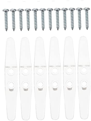Garneck 6 Stück Sicherheitsklampen Für Rolloschnüre Transparente Jalousieschnur Klemmen Kunststoff Robust Für Fenster Und Vorhänge Einfach Zu Montieren