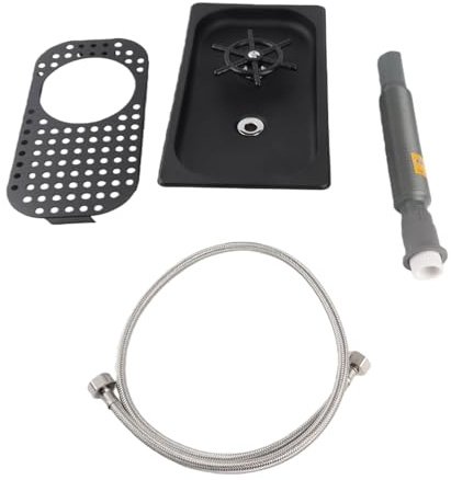 Lave-tasse professionnel en acier inoxydable à nettoyage haute pression pour bar café compatible verres et pichets noir
