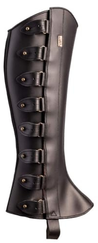 ORANDESIGNE Pirate Stiefelstulpen Herren Mittelalterliche Beinwickel Kunstleder Mittelalter Stiefel Gamaschen Wildlederimitat Steampunk Stiefelüberzug Kostümzubehör