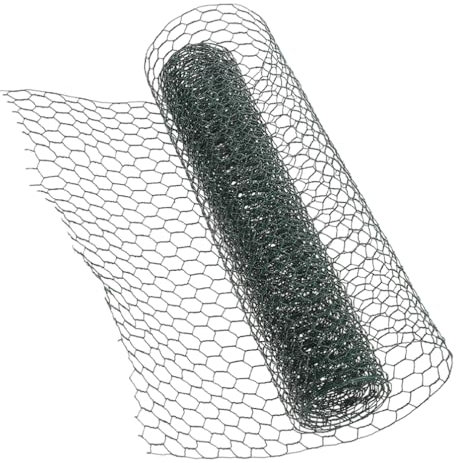 Milisten Maschendrahtzaun Verzinkt Sechseckiges Drahtnetz Für Garten Vieh Metallnetz Leicht Tragbar Zuschneidbar Robust Haltbar