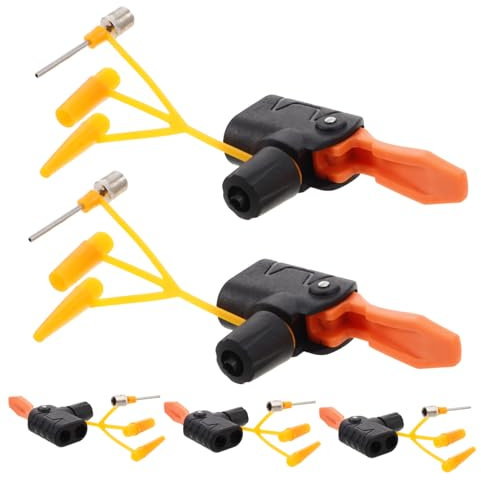 KOMBIUDA 5stücke Fahrrad-steuersatz-abstandshalter Mit Pumpen-luftdüse Und Fahrradluftpumpenadapter Für Fahrradreifenpumpen Kompatibel Mit Fahrrad-standpumpe Und Fahrradventiladapter