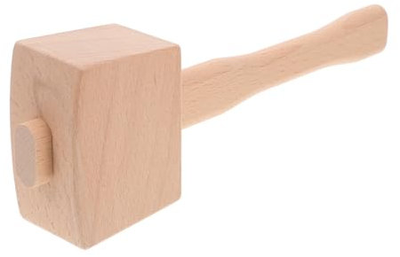 MUELODSIC Carpentry Hammer Wooden Mallet for Woodworking Tools Small Leathercraft Mallet Hammer for DIY Projects
