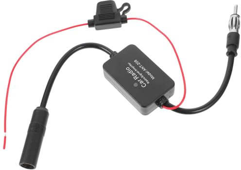 NUOBESTY Amplificador De Antena FM para Coche Recepción De Radio Fácil De Instalar