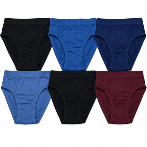 6 slip per ragazzi biancheria intima in cotone per bambini ragazzi morbido 100% cotone slip slip mutande biancheria intima per bambini ragazzo ricco di cotone slip colori assortiti