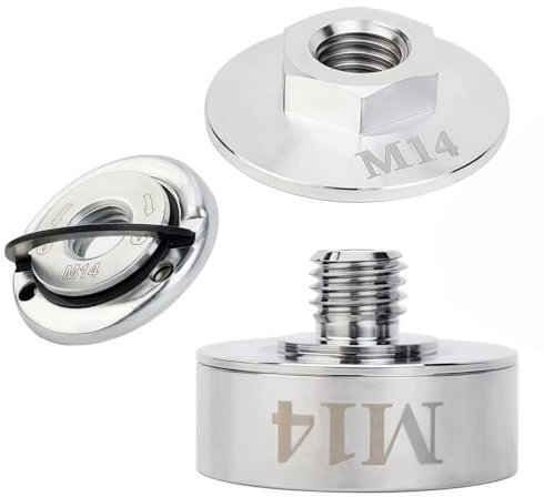 X Lock Adapter Set aus rostfreiem Stahl 304 für Akku-Winkelschleifer - Schnellspannmutter M14, Professionelles Zubehör, Robust, Langlebig und Hoch Belastbar