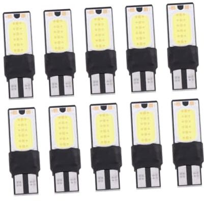 VALICLUD Lot de 10 Lampes LED Cob Blanches Ultra-fines pour Voiture, Haute Puissance, sans Scintillement, Plug And Play, Éclairage Large pour Salon de L'auto