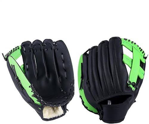 Guanti sportivi da baseball per bambini, guanti singoli sportivi e professionali, spessi e durevoli, per allenamento e competizione, per bambini, giovani e adulti