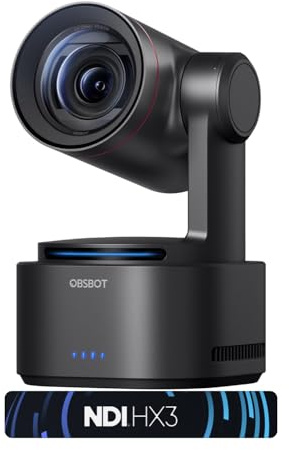 OBSBOT Tail 2 PTZR NDI Camera 4K@60FPS, Pro AI Tracking, 1/1.5 CMOS, 50MP, 5X Optical Zoom, 12X Hybrid Zoom, SDI/HDMI/IP/USB 3.0 Output, Streaming for Education, Conference, Worship (NDI Activated)