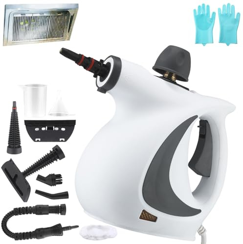 Steam Pro, Nettoyeur Vaporisateur a Main, Nettoyeur Vapeur Portabl Avec Buse Vapeure Orientable à 360°, Multi-surfaces, Pour La Maison, La Voiture, Sols, Carrelages (1PC-A)
