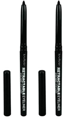 2x Twist Up Retractable Kohl Eyeliner Pencil, Black – Bundled by Smart Cutie