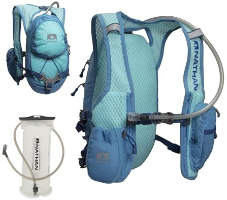 Nathan Hydration Vest with 2 Liter Bladder Included, Running Vest for Men and Women, Running Backpack w/ Smartphone Pocket, One Size Fits Most