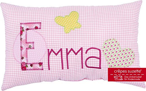 crepes suzette Namenskissen, Kissen mit Wunschnamen, Kissen mit Namen, Geburtsgeschenk, Babykissen, Geschenk Geburt Mädchen, Geschenk