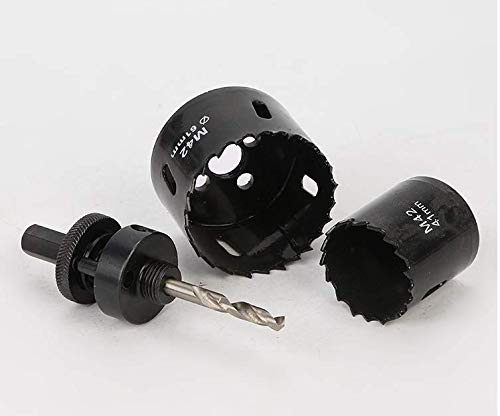 TOOLSTAR Bimetall-Lochsäge, M42 HSS Lochsäge, 63 mm, Bi-Metall Lochsäge, Cutter Öffner, Bohrer, Bohrer, Bohrer, Schneidwerkzeug für Holz, Aluminium, Eisen, Blech, Rohr, Kunststoff