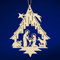 SIKORA BS-LS Traditionelle Filigrane Christbaumschmuck Holzanhänger aus nachhaltiger Herstellung - 28 Modelle wählbar, Modell:HF1 Krippe H 9.8cm Jech Design