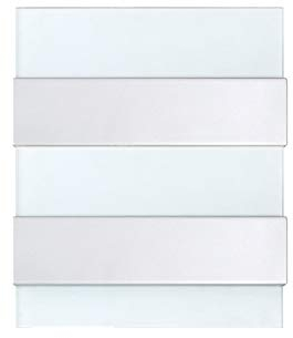 LATRANS Modern Delux Glass Distribution Board, 24 Modules, IP40, Flush-Mounted, Wall Installation, Fuse Box, 85150