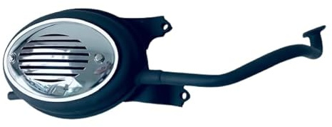 Auspuff Auspuffanlage inkl Chrome Verkleidung ZN125T-27 Roller 125ccm 4Takt Motorroller ZNEN Dreems Amalfi Cavallino Legend VES Ginabella Tisto Luna CASABIKE