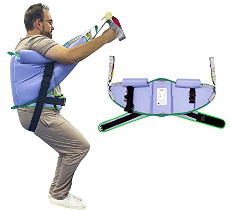 Ehucon Sit to Stand Padded Patient Lift Sling,500lbs Safety Loading Weight, Stand Assist Patient Hoist Transferring and Raising-Large size