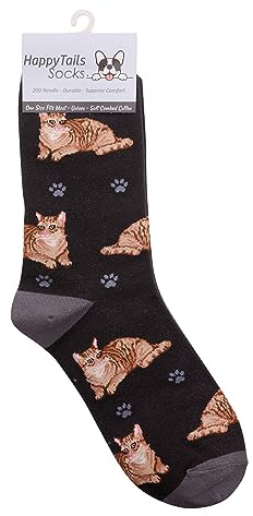 Animal Crackers Ladies Socks (Tabby Cat)