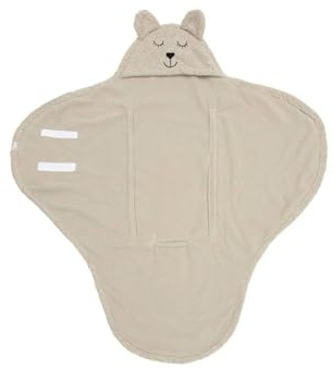 Jollein Einschlagdecke Puckdecke z.B. für Babyschale Bear Boucle Olive Green | 032-566-67061