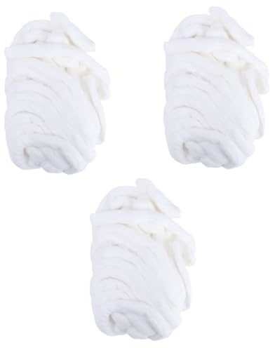 FOMIYES 3rollen Baumwollstreifen Für Friseure Wasserabsorbierende Weiche Und Robuste Wiederverwendbar-watte Für Kosmetik Make-up Und Pflege Reines Baumwollmaterial Für Salon Und