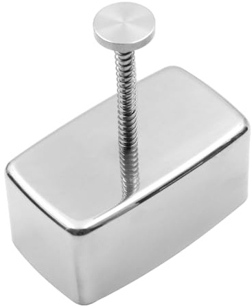 ZONADAH Molde de sushi rectangular de acero inoxidable para hacer sushi, molde de onigiri, molde antiadherente para sándwich para herramientas de cocina caseras