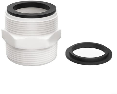 Poolschlauchverbinder 3,8 cm für Intex für Coleman Poolpumpenschlauch L-Ring-Dichtungen, Schwimmbad-Schlauchverbinder, Rohrverschraubungen (1 Stück)