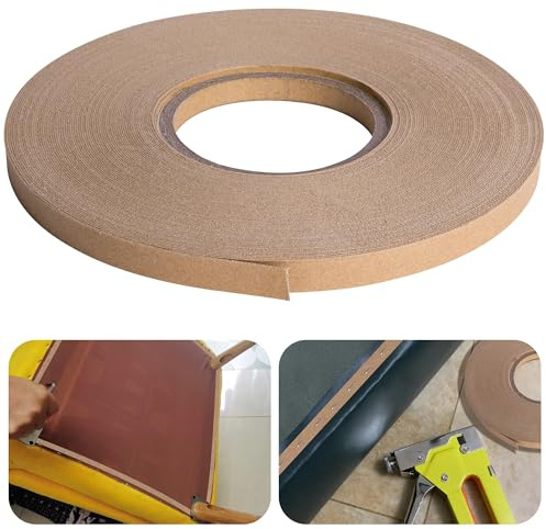 moonoom 33 Yards x 1/2 Inch Upholstery Tack Strip, Longer Cardboard Tacking Strip, Hard Upholstery Sofa Making Strips for Furniture Sofa Chair and Couch Edges Repair