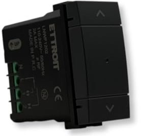 IXTRIMA Pulsante saliscendi tapparella connesso Smart Wifi Tuya frutto modulo compatibile con supporti Bticino Living nero