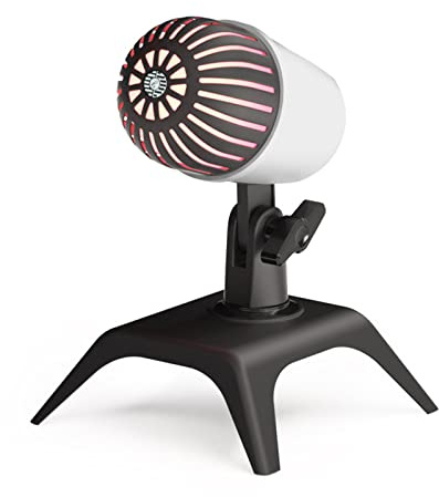 FackLOxc Microfono Con Treppiede Stand Per Compleanno E Streaming Conferenza Kit Professionale Gaming Mic