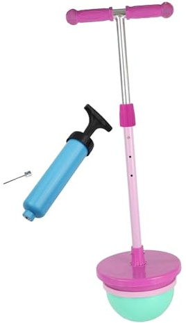 rockible Pogo Ball mit Griffen, Pogo Stick Hüpfball für Kinder, Cute Pogo Bouncing Ball with Handle, Pogo Ball zum Training des Gleichgewichts für Workout Party Geschenk Fitness, Rose Rot