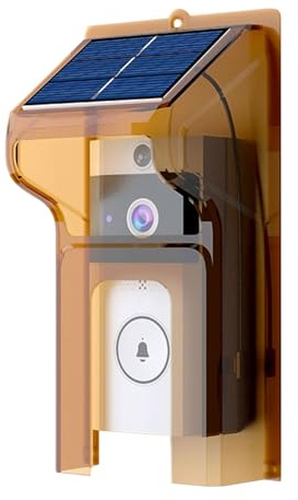 Ring Doorbell Cover - Protective Housing for Smart Video Doorbells | Weather Resistant ABS with Anti Scratch Finish, Shield Case for Outdoor Security and Home Entry Protection 4.53 x 8.46 in