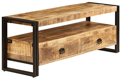 Emmtore Mueble para TV Madera Maciza de Mango 120x35x45 cm