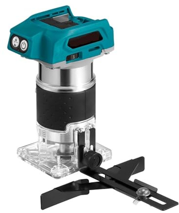 Tondeuse Électrique Sans Fil 1600W, 5 Vitesses, Routeur De Gravure Et Rainurage For Le Travail Du Bois Moteur Puissant Pour Une DéCoupe PréCise
