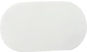 SAYHAHA Large Moses Basket Pad, 31.1x19.3x2,Breathable,High-Density, High-Resiliency Foam,Non-Toxic, Oval Shaped with Removable Breathable Soft Cover Fit for Moses Basket Baby Bassinet(1PC)