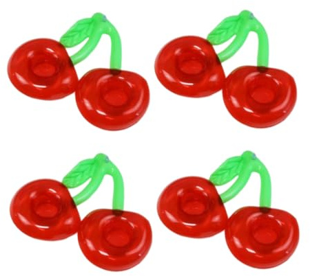 flotadores para Bebidas de Piscina, portavasos inflables flotadores de Piscina de Cereza portavasos inflables para bañera de hidromasaje de Fiesta 4 Uds