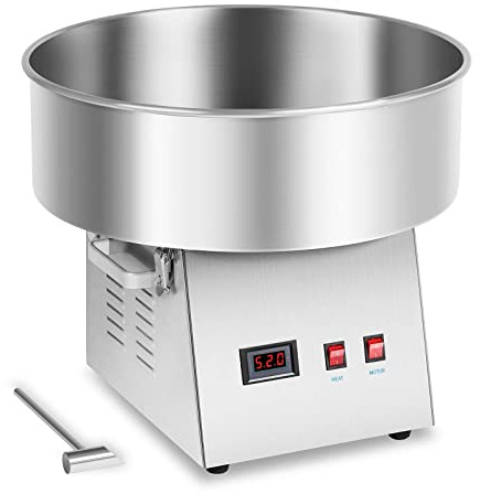Royal Catering RCZK-1030-W Candy Floss Machine Candy Floss Maker Cotton Candy (1200 W, 1 Portion / 30 s, Ø 52 cm, Stainless Steel)