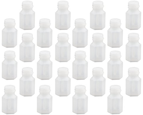 Sharplace 24pcs Hexagon Leere Seifenblasen Flasche Geburtstag Party Spielzeug