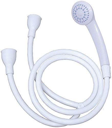 Double Tap Bath Sink Shower Head Hose Spray Hair Dresser Pet Push On Mixer 1.5m