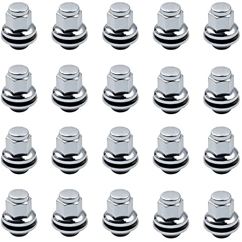 maXpeedingrods Set of 20 Alloy Wheel Nuts, M12 x 1.5 Locking Wheel Lug Nuts for Jaguar X-TYPE/F-TYPE X152 CONVERTIBLE 3.0 S AWD 380HP | Set Of 20 Alloy Lug Nuts; Fits X-Type & F-Type; 3.0s Awd 380HP