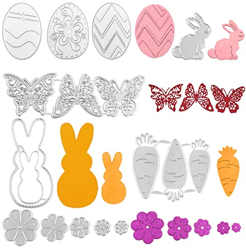 6 Set Stanzschablonen Ostern,Metall Prägeschablonen,Cutting Dies für DIY,Stanzformen,Ostern Scrapbooking,Stanzmaschine Stanzschablone, DIY Fotoalbum Karten Handwerk | Stanzformen,Ostern Scrapbooking,Stanzmaschine Stanzschablone, DIY Fotoalbum Karten Handwerk