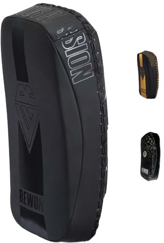 URBANSBEE Colpitori Muay Thai Pad Curva Pelle Scudo Sciopero con Presa Solida Kick Pad per Kickboxing MMA Pugilato Taekwondo Boxe Mix Arti Marziali x 1 unità Singola