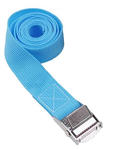 Samnuerly 1m Schnalle Zurrgurt Frachtgurte Fit for Auto Motorrad Fahrrad Mit Metallschnalle Abschleppseil Starker Ratschengurt Fit for Gepäcktasche (Color : LightGreen) (Blau)