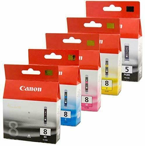 Canon PGI-5 CLI-8 Original Tintenpatronen PGI-5bk, CLI-8bk, für PIXMA ip4200, ip4300, ip4500, ip5300, M500, MP530, MP600, MP610, MP800, MP810, MP830, MP960