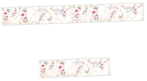 Toyvian 3stücke Cartoon Wandaufkleber Für Kinderzimmer Selbstklebend Niedliches Design Mit Mond Und Sternen Dekorative Wandtattoos Für Spielzimmer Und Klassenzimmer
