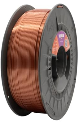 WINKLE PLA Silk Filament 1.75mm Antik-Kupfer, 300g Spule, 3D Drucker Filament Kompatibel mit FDM Druckern, 3D-Druckmaterialien, Maßgenauigkeit +/- 0.05mm, Leicht zu Bedrucken, Seidenfinish