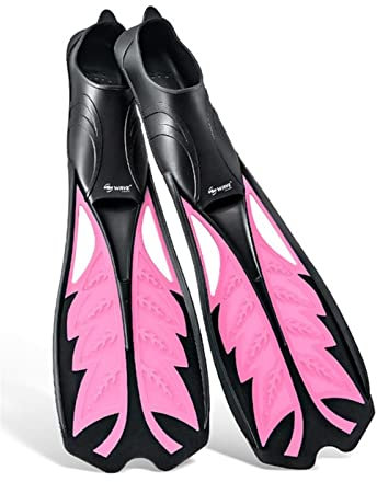 Tauchtank Flexible Komfort-Tauchflossen For Erwachsene, Professionelle Freitauch-Langflossen, Gummi, Rutschfeste Schwimmflossen, Schnorchelausrüstung Atmen Sie sanfter ( Color : Pink , Size : Medium )