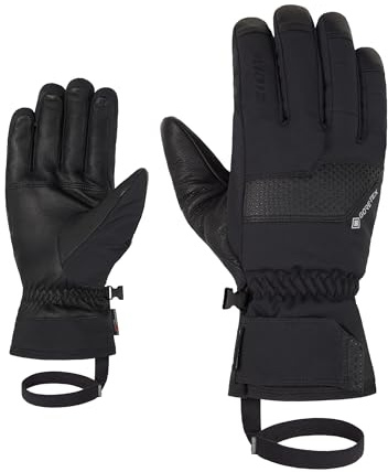 Ziener Herren GENIRO Ski-Handschuhe/Wintersport | Gore-Tex, Primaloft, Black, 8,5